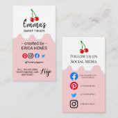 VORSTENDE moderne kleurrijke bakkerskers Visitekaartje (Voorkant / Achterkant)