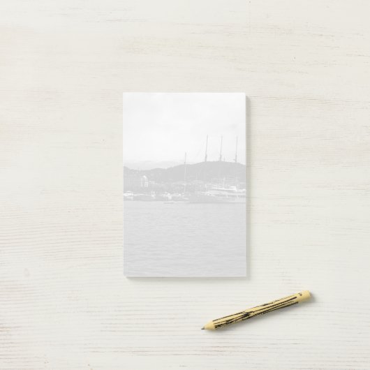  Vorstendom Monaco De haven van 1970 Post-it® Notes (Op bureau)