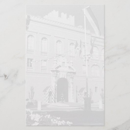 Vorstendom Monaco princely palace 1970 Briefpapier (Voorkant)