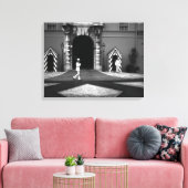 Vorstendom Monaco — princely paleis Canvas Afdruk (Insitu (Woonkamer))