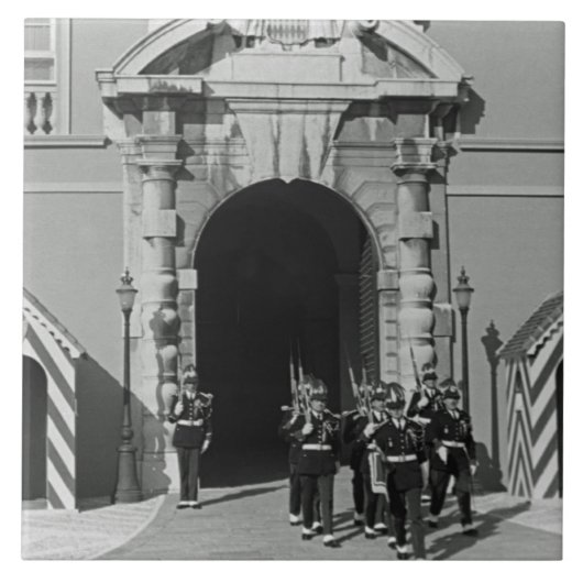 Vorstendom Monaco — princely paleis Tegeltje (Voorkant)