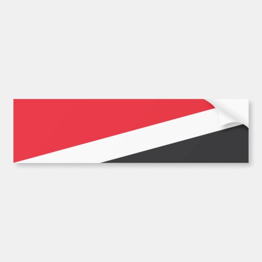 Vorstendom Sealand Flag Bumpersticker (Voorkant)