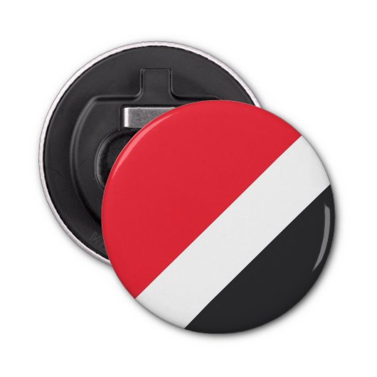 Vorstendom Sealand Flag Button Flesopener (Voorkant)