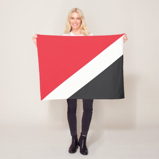 Vorstendom Sealand Flag Fleece Deken (In situ)