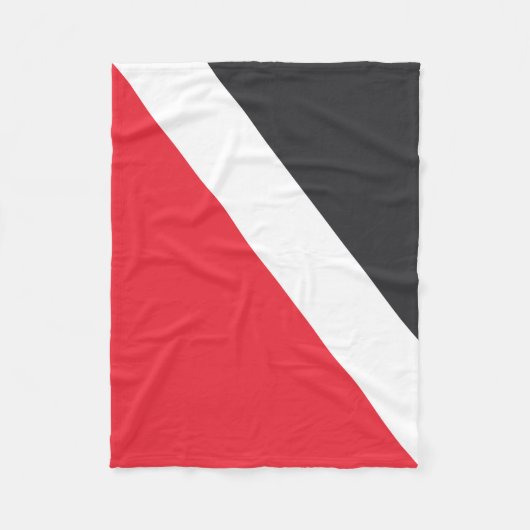 Vorstendom Sealand Flag Fleece Deken (Voorkant)