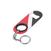 Vorstendom Sealand Flag Mini Flessenopener (Achterkant Gekanteld)