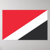 Vorstendom Sealand Flag Poster (Voorkant)