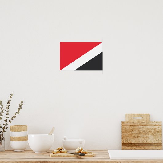 Vorstendom Sealand Flag Poster (Keuken)