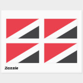 Vorstendom Sealand Flag Rechthoekige Sticker (Vel)
