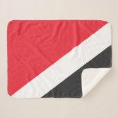 Vorstendom Sealand Flag Sherpa Deken (Voorkant (horizontaal))