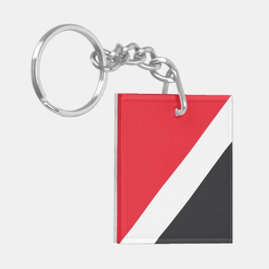 Vorstendom Sealand Flag Sleutelhanger (Voorkant Links)