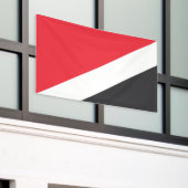 Vorstendom Sealand Flag Spandoek (Buitenkant Gebouw)