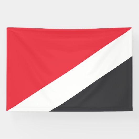 Vorstendom Sealand Flag Spandoek (Horizontaal)