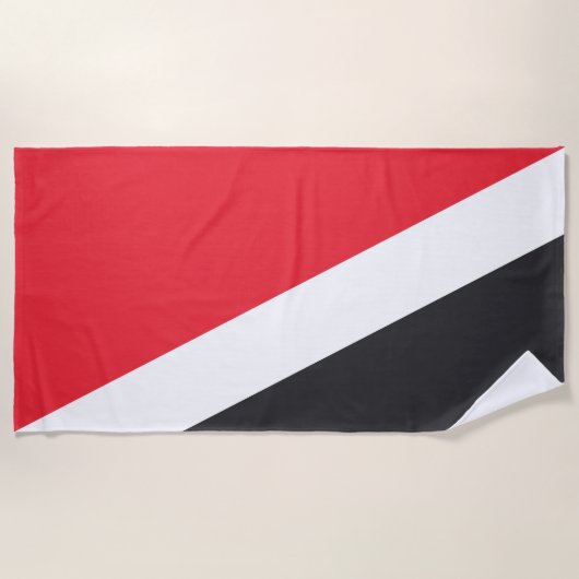 Vorstendom Sealand Flag Strandlaken (Voorkant)