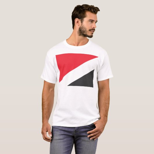 Vorstendom Sealand flag T-shirt (Voorkant volledig)