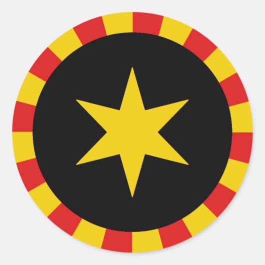 Vorstendom Vindheim Populace Badge Ronde Sticker (Voorkant)