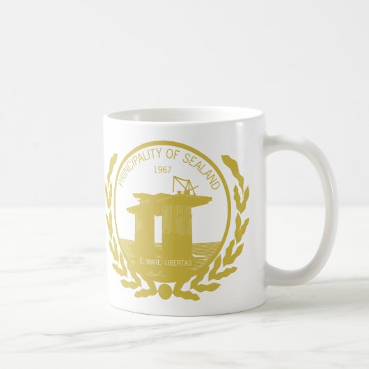 vorstendom zegel - en zeehondenkrest koffiemok (Rechts)