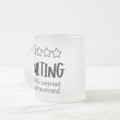 vorstglas voor volwassenen matglas koffiemok (Voorkant links)