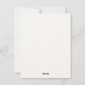 Vorstig eilanddennen, suikerpruim feestdagenkaart (Achterkant)