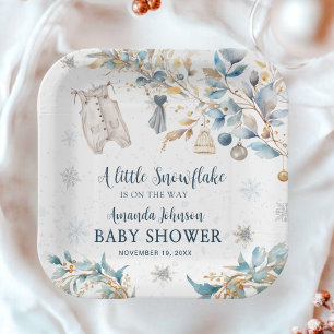 Vorstig Kledinglijntje Baby Shower Papieren Bordje