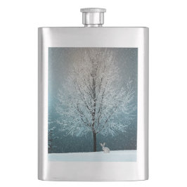 Vorstige boom in de avond flacon