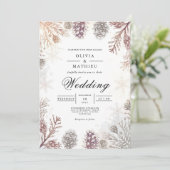 Vorstige Denneappel Winterhuwelijk Kaart (Staand voorkant)