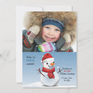 Vorstige foto kerstkaart