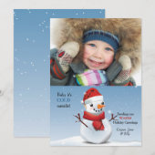 Vorstige foto kerstkaart (Voorkant / Achterkant)