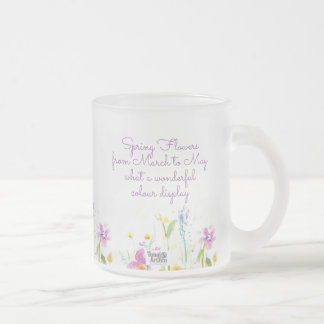 Vorstige glazen bloemtheekop koffiemok matglas koffiemok