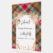 vorstige kleurrijke Schotse herfst huwelijks welko Acryl Bord (Hoek)