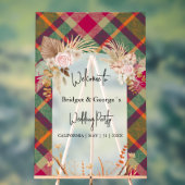 vorstige kleurrijke Schotse herfst huwelijks welko Acryl Bord (Neutraal)