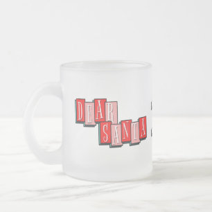 Vorstige lieve Santa Geef me een man na middernach Matglas Koffiemok