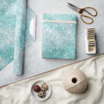 Vorstige Mint Glans Witte Glitter Patroon