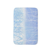 Vorstige Nevelige Bomen Babyblauw Badmat (Voorkant Verticaal)