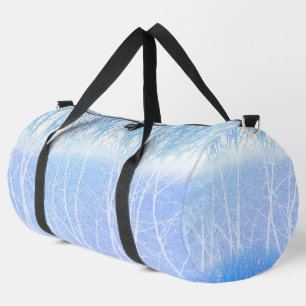 Vorstige Nevelige Bomen Babyblauw Plunjezak
