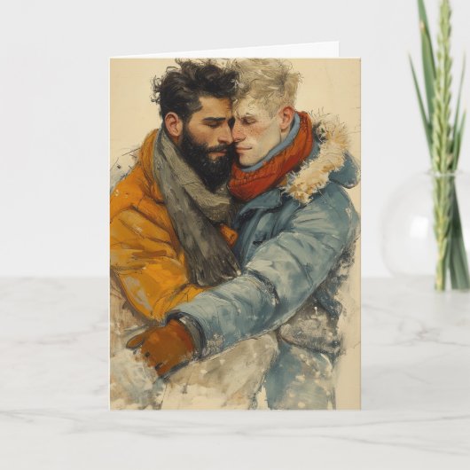 Vorstige Omhelzing Winter Kaart (Voorkant)