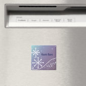 Vorstige Sneeuwvlok Plaatsaanduiding Magneet (Insitu (Vaatwasser))