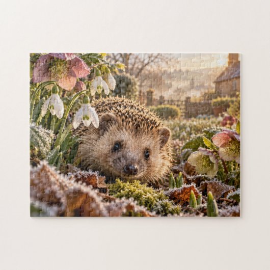Vorstige Tuin Egel Design Legpuzzel (Horizontaal)
