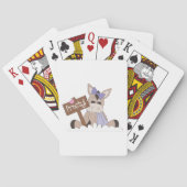 Vorstige Winter Ezel Pokerkaarten (Achterkant)