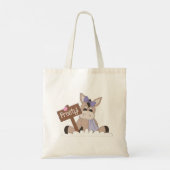 Vorstige Winter Ezel Tote Bag (Achterkant)