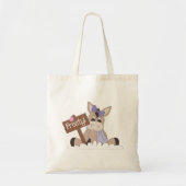 Vorstige Winter Ezel Tote Bag (Voorkant)