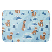 Vorstige Winter Vossen Badmat (Voorkant)