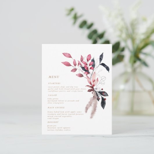 vorstrode winterfloral Weddennemkaart Kaart (Staand voorkant)