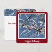 Vorsttakken - Platte Kerstkaart (Voorkant / Achterkant)