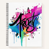 Vorstverf spatten notitieboek (Voorkant)