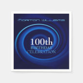 Vortex 100th Birthday Celebration Paper Napkin Servetten (Voorkant)