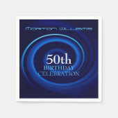 Vortex 50th Birthday Celebration Paper Napkin Servetten (Voorkant)