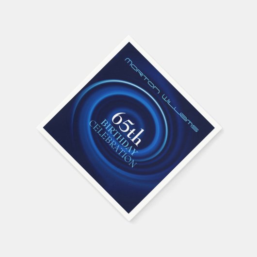 Vortex 65th Birthday Celebration Paper Napkin Servet (Hoek)