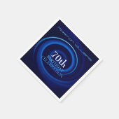 Vortex 70th Birthday Celebration Paper Napkin Servetten (Hoek)