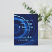 Vortex 85th Birthday Save the Date Briefkaart (Staand voorkant)